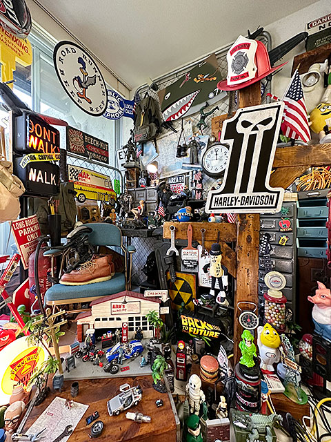 ハーレーダビッドソン エンボスティンサイン （ナンバー1ロゴ/スカル