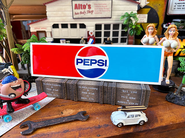ペプシ バンパーステッカー （70年代ロゴ/全面）の通販・販売