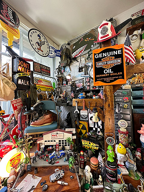 ハーレーダビッドソン ヴィンテージオイル缶 エンボスティンサイン