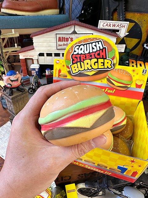 スクイーズ ストレッチ ハンバーガー 単品 ストレスボールの通販・販売