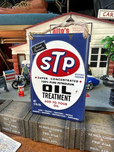 STP　ハンギング　エンボスティンサイン　ミニサイズ|ガレージ看板/サインプレート|男の秘密基地作りに！ガレージング雑貨