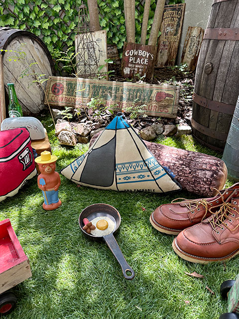 キャンプモチーフクッション （ティピテント） 単品の通販・販売