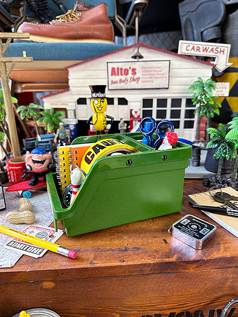 PENCO ペンコ パイルアップキャディ （グリーン） 単品 収納ボックス