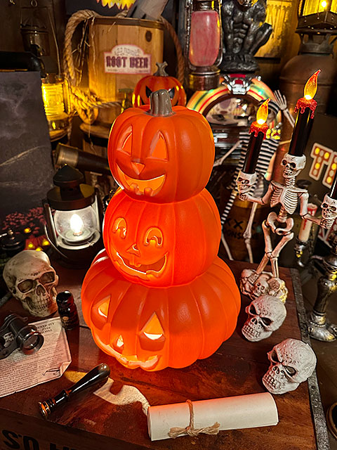 パンプキンランタン トリプルフェイス （Sサイズ） ハロウィン