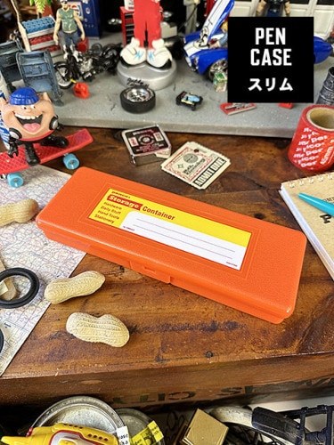 PENCO　ペンコ　ストレージコンテナ　ペンケース　（オレンジ）　筆箱　小物入れ　道具箱　机上収納　HIGHTIDE　ハイタイド|小物/文房具/マグネット|男の秘密基地作りに！ガレージング雑貨