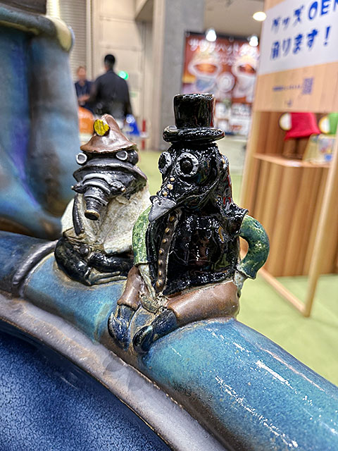スチームパンクなカエルの陶器風呂 風呂っグ 伝統工芸士さんが手掛けた