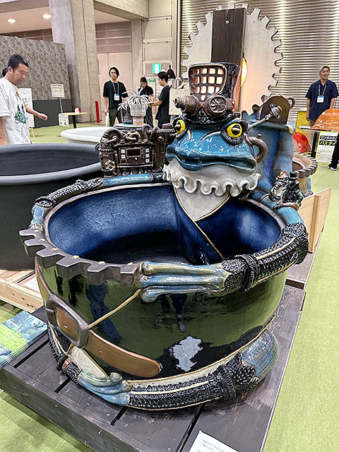 スチームパンクなカエルの陶器風呂 風呂っグ 伝統工芸士さんが手掛けた