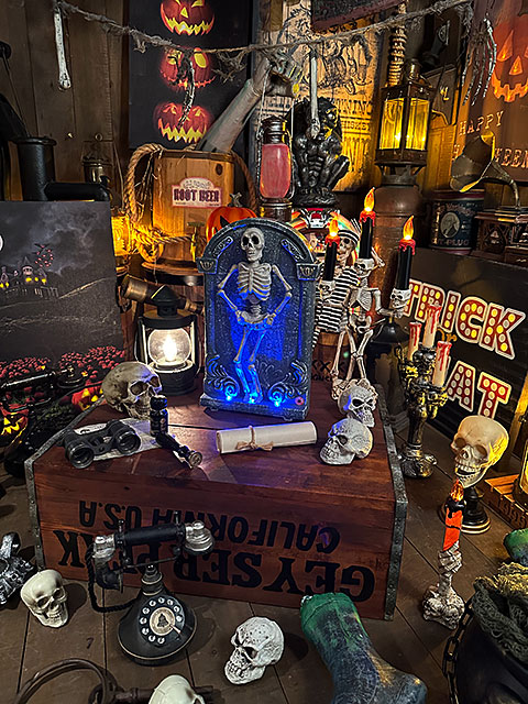 センサーで反応して踊る！光る！ダンシングスケルトンの通販・販売