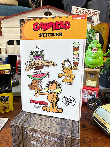 ガーフィールド　ステッカー　Lサイズ　（バーベキュー）|キャラクターステッカー|ステッカー