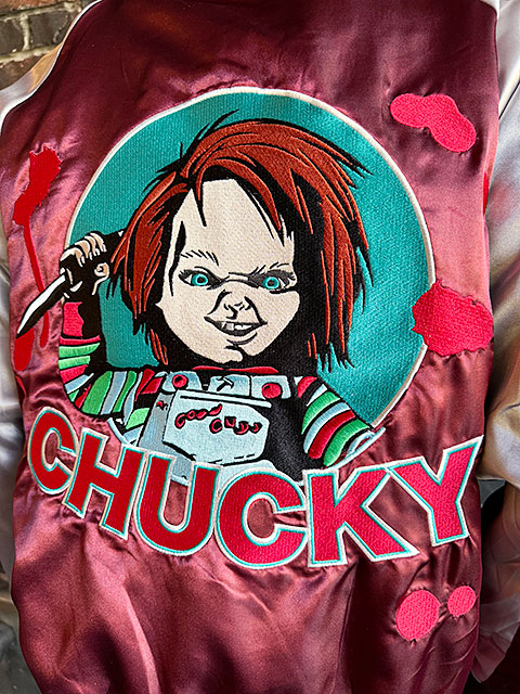 映画 チャイルドプレイ チャッキー スカジャン Lサイズのみの展開 ユニ
