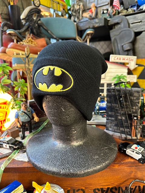 バットマン 刺繍ロゴ オフィシャル ニットキャップ ニット帽 ビーニー