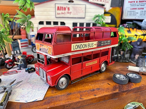 ロンドンバス ルートマスター ブリキオブジェ Sサイズ 英国 イギリス