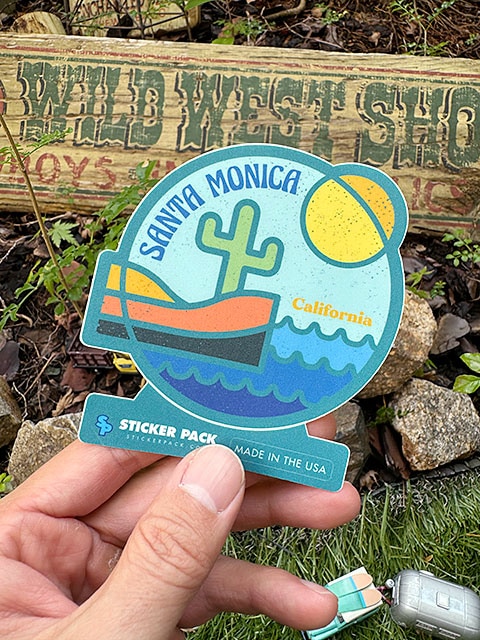 ステッカーパック アウトドア ステッカー Lサイズ （サンタモニカ