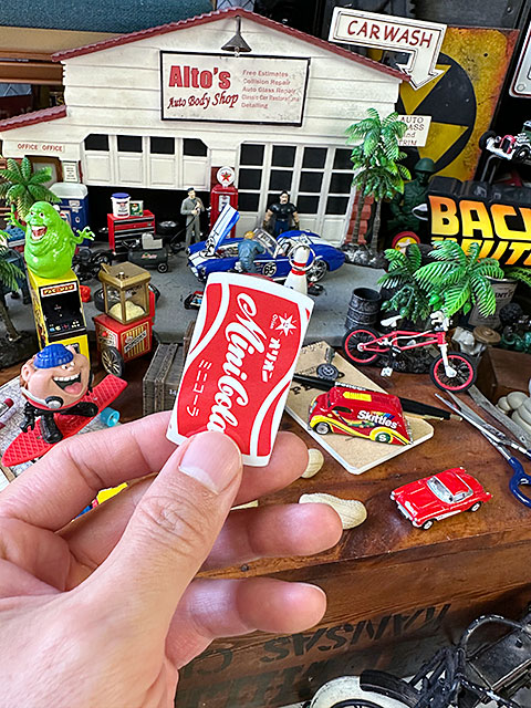 昭和レトロ 駄菓子 ステッカー オリオン ミニコーラ ラムネ （Sサイズ