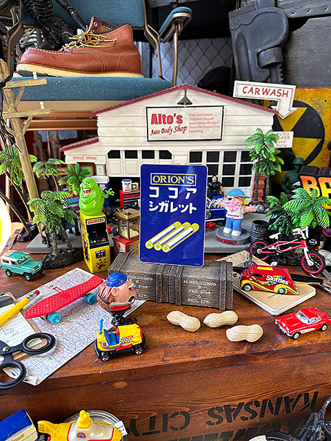 昭和レトロ 駄菓子 ステッカー オリオン ココアシガレット （Lサイズ