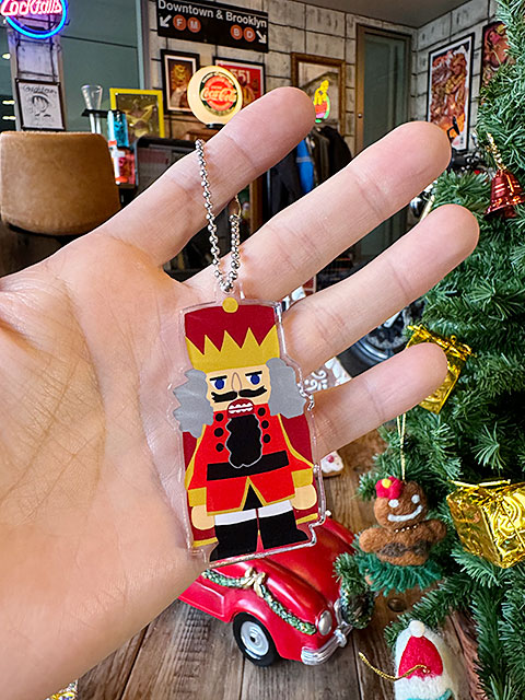 クリスマス オーナメント キーホルダー チャーム DIY シール 