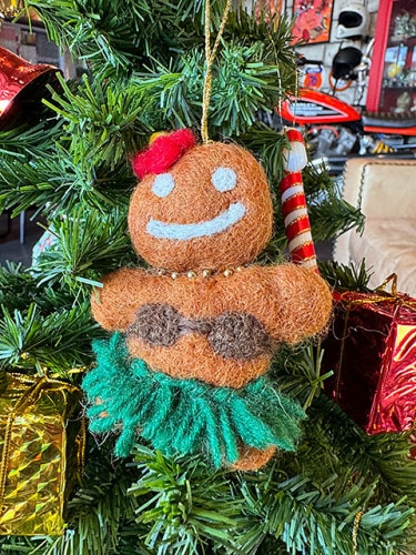 ハワイアンクリスマス　アロハフェルト　オーナメント　（クッキーフラ）|クリスマスグッズ|もはや店長すら迷子になるアメ雑ジャングル