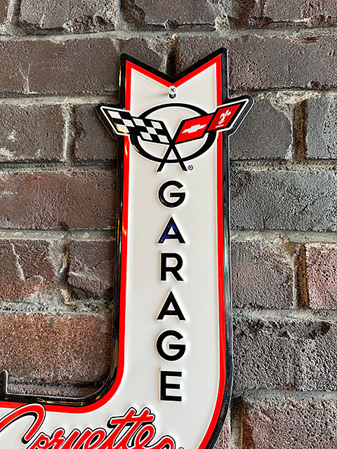 シボレー コルベット ガレージ ロードサイン風ブリキ看板の通販・販売