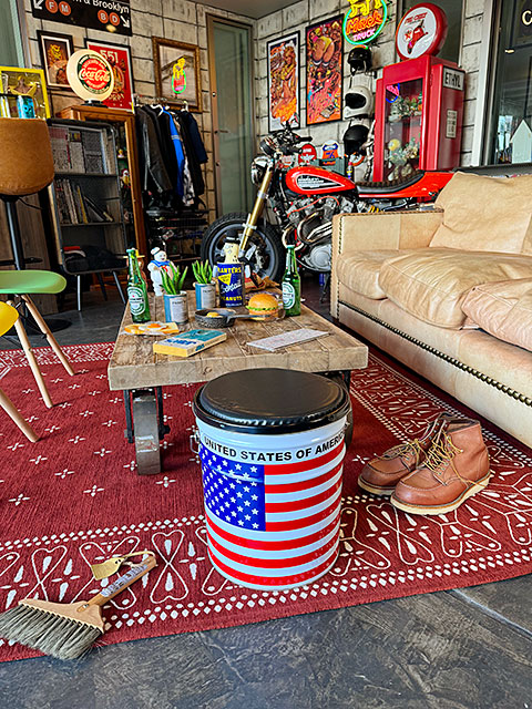 星条旗 オイル缶スツール U.S.フラッグの通販・販売 | アメリカ雑貨の