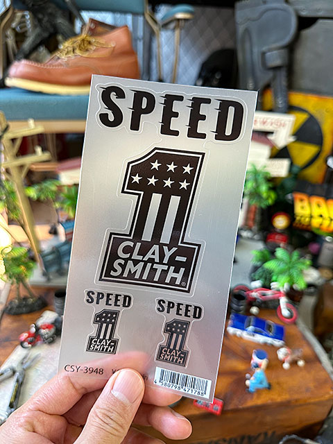 クレイスミス オフィシャル ステッカー （ブラック SPEED No.1） 透明
