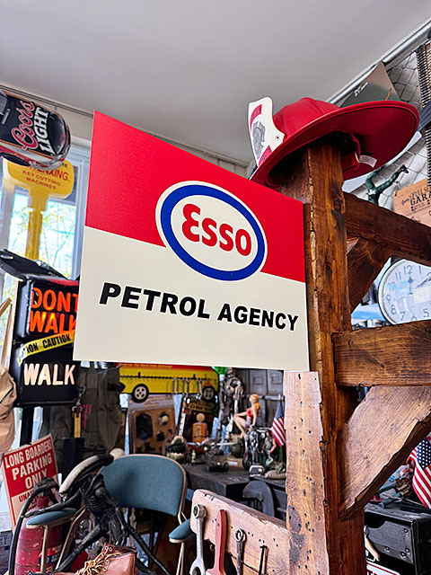ESSO（エッソ） 看板｜30インチ/約76cm、推定1962年製｜メタルサイン ESSO（エッソ） 看板｜30インチ/約76cm、推定1962年製｜メタルサイン