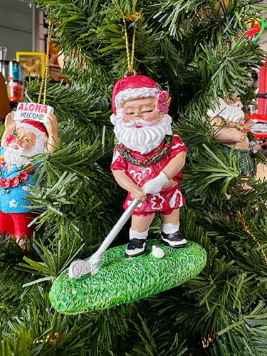 ハワイアン　クリスマスオーナメント　（ゴルフ）|クリスマスグッズ|もはや店長すら迷子になるアメ雑ジャングル