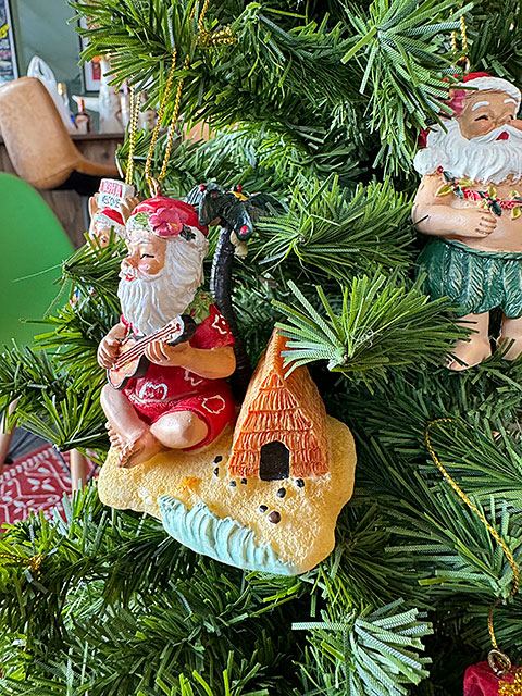 ハワイアンクリスマスオーナメント ハワイアン クリスマスオーナメント （サーフボード＆サンタ
