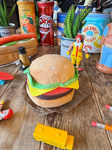 ヤップ　ジャンクフードシリーズ　ハンバーガー　ポーチ　小物入れ　yup!|バッグ|アパレル/バッグ/帽子/ファッション小物