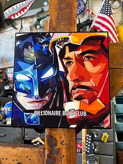 バットマン アイアンマン ポップアートフレーム （BILLIONATRE BOYS 