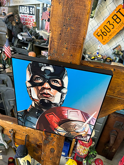 キャプテン・アメリカ クリス・エヴァンス ポップアートフレーム