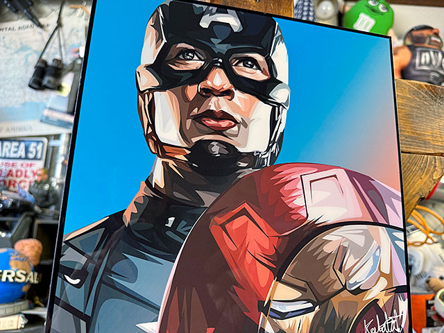 キャプテン・アメリカ クリス・エヴァンス ポップアートフレーム