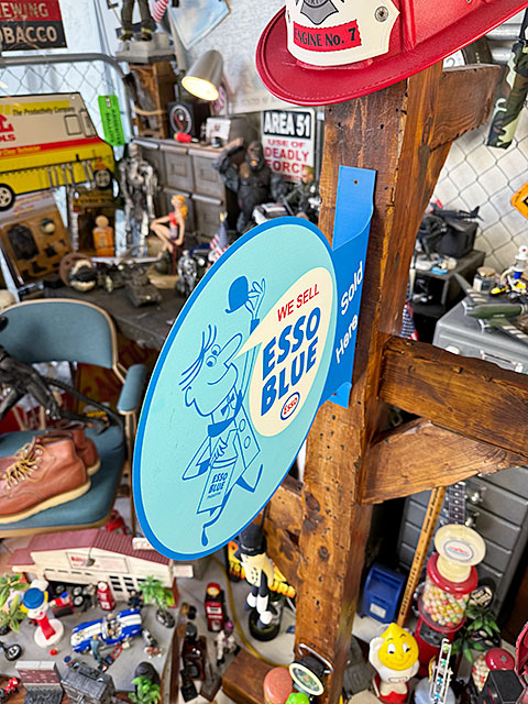 ESSO（エッソ） 看板｜30インチ/約76cm、推定1962年製｜メタルサイン ESSO（エッソ） 看板｜30インチ/約76cm、推定1962年製｜メタル