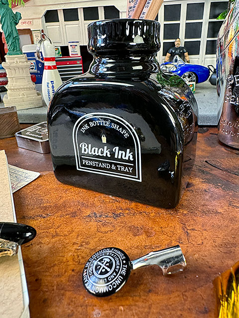 万年筆 インクボトル ペンスタンド＆トレイ （ブラック）の通販・販売