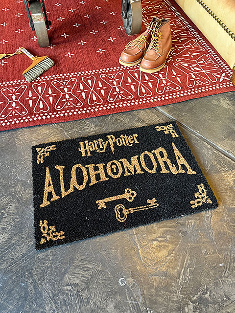 ハリーポッター ドアを開ける呪文 アロホモラ 玄関マット ドアマット