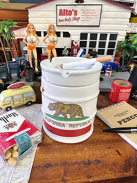 カリフォルニア フラッグ ドラム缶灰皿 州旗の通販・販売 | アメリカ