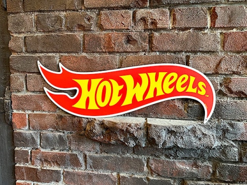 ホットウィール　ダイカットロゴ　ブリキ看板　HOT WHEELS|ガレージ|ボクらの原点そして永遠！ブリキ看板