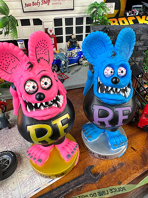 ラットフィンク　ボビングヘッド ガレージ　 4体セット　フィギュア 楽天市場】ファンコ ラットフィンク フィギュア ボビングヘッド