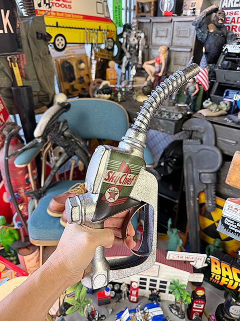 ガスポンプライトOPEN アメリカン雑貨ガレージ店舗ディスプレイ