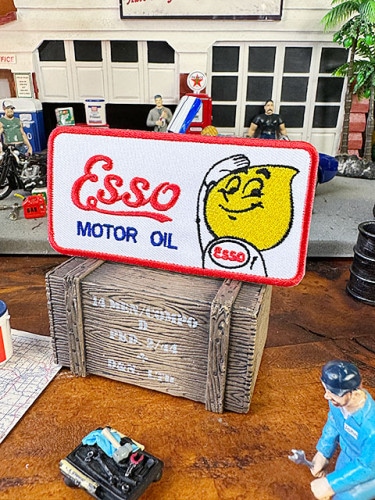 エッソボーイ　ワッペン　（レクタングル）|ワッペン|男の秘密基地作りに！ガレージング雑貨