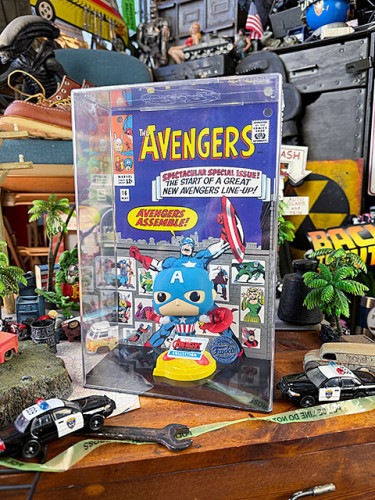 ファンコポップ　スペシャルエディション　キャプテンアメリカ　コミックカバー　ボビングヘッド　フィギュア　マーベル　アベンジャーズ　FUNKO POP!|アメコミ/マーベル/DCコミックス|もはや店長す