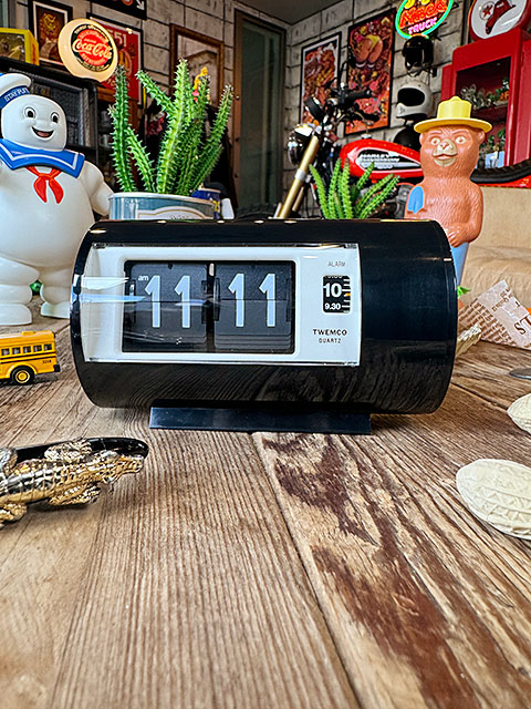 TWEMCO トゥエンコ パタパタ時計 フリップクロック アラーム機能