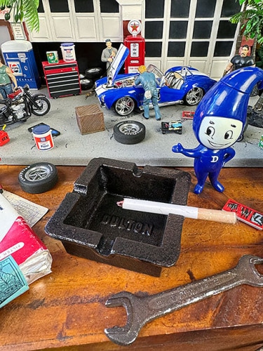 ダルトン　アイアン　アッシュトレイ　ブラック|ライター/灰皿/喫煙具|男の秘密基地作りに！ガレージング雑貨