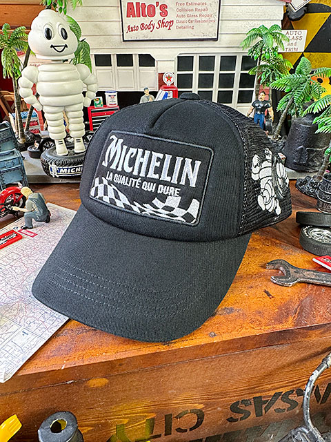 ミシュラン メッシュキャップ チェッカーフラッグ ブラックの通販