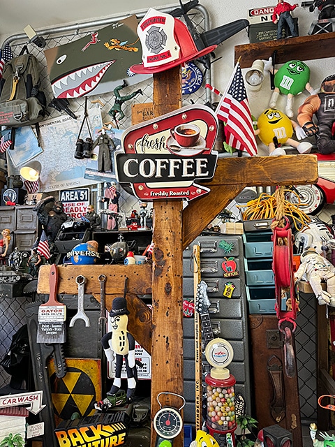 フレッシュコーヒー ロードサイン型 LEDティンサイン カフェ