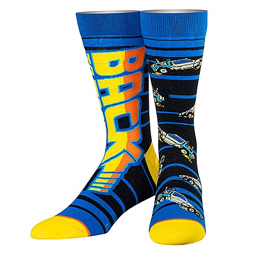 ODD SOX　映画　バック・トゥ・ザ・フューチャー　デロリアン　ソックス　（88 MPH）　靴下　8-12（26〜30cm）　オッドソックス|映画関連グッズ|もはや店長すら迷子になるアメ雑ジャングル
