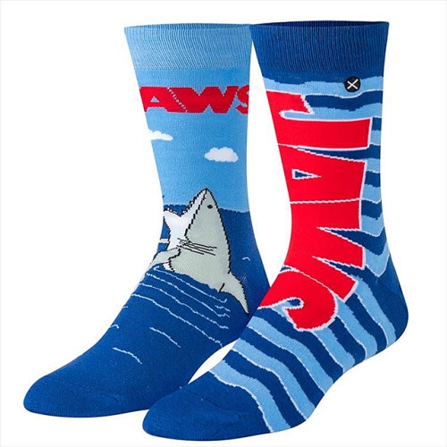 ODD SOX　映画　ジョーズ　ソックス　（OPEN WIDE）　靴下　8-12（26〜30cm）　オッドソックス|映画関連グッズ|もはや店長すら迷子になるアメ雑ジャングル