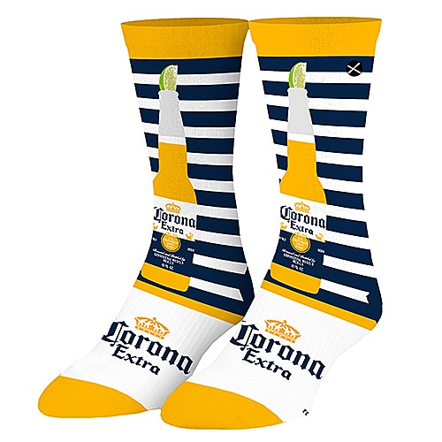 ODD SOX　コロナビール　ソックス　（CORONA EXTRA STRIPES）　靴下　8-12（26〜30cm）　オッドソックス|パブグッズ/バーグッズ/お酒関連グッズ