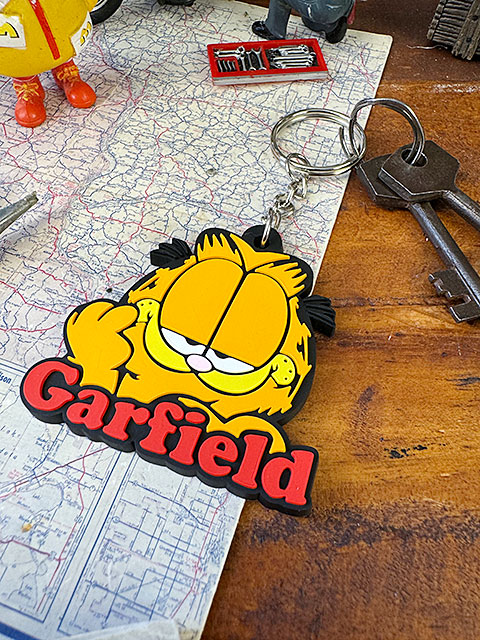 ガーフィールド ラバーキーホルダー （フェイス＆ロゴ）の通販・販売