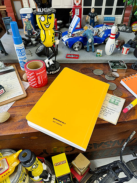 PENCO ペンコ ソフトPPノート A6 文庫本サイズ （イエロー） 横罫 7mm