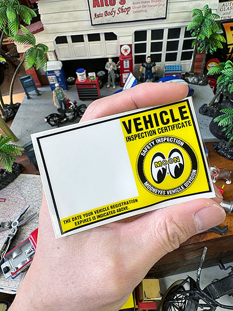 ムーンアイズ 車検ステッカー for 2023年7月3日以降に車検を受け